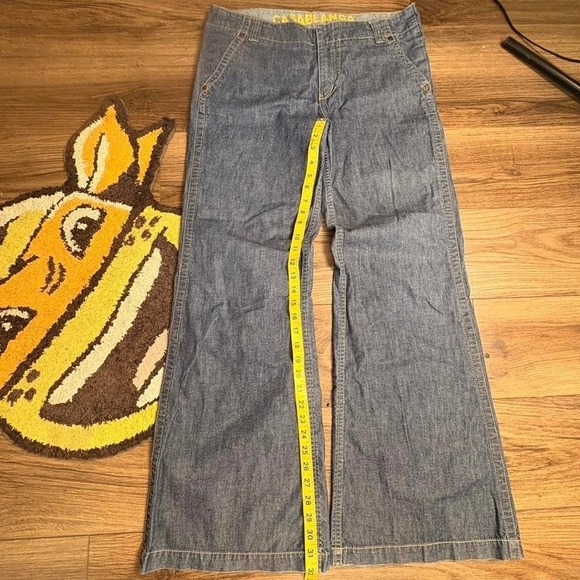 casablanca Denim - Y2K Casablanca blue denim jeans Size 12 (0159)